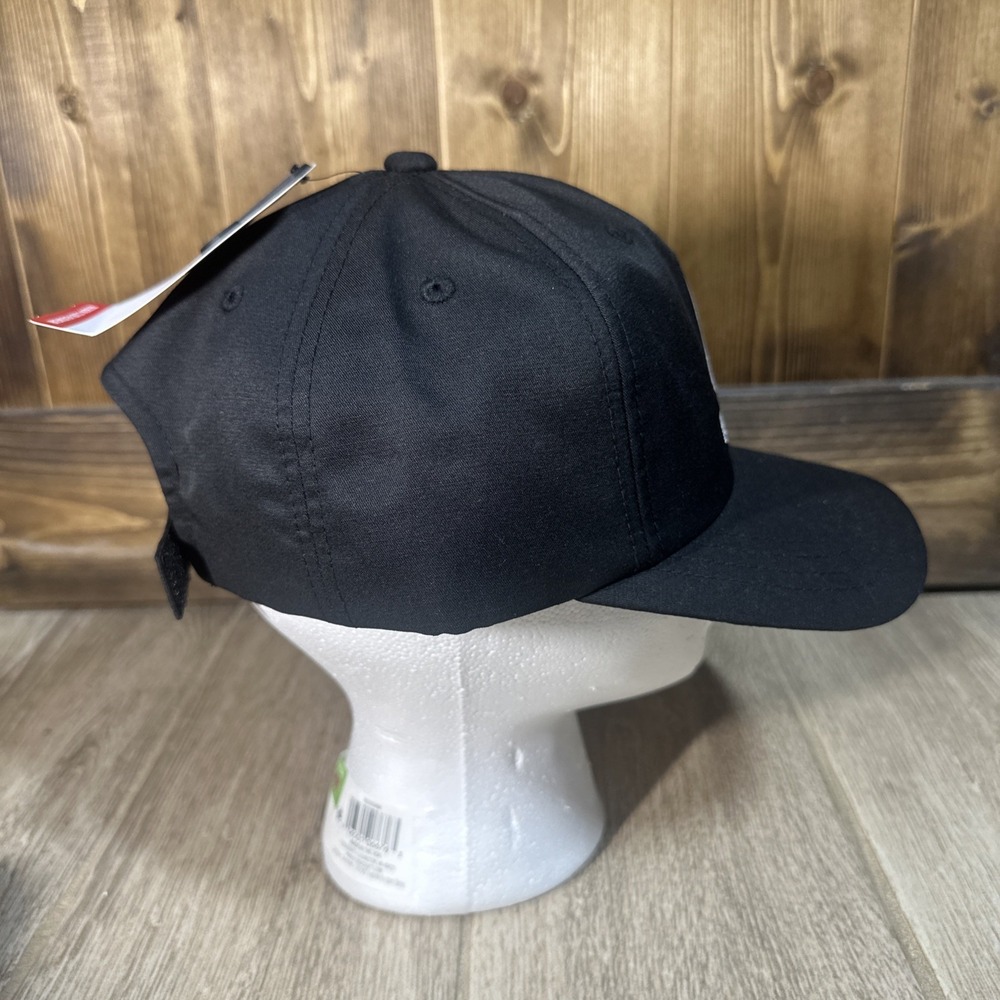 NWT Reebok Logo Hat Black Sport Baseball Cap One Size Most fit Strap Modern - Picture 5 of 12